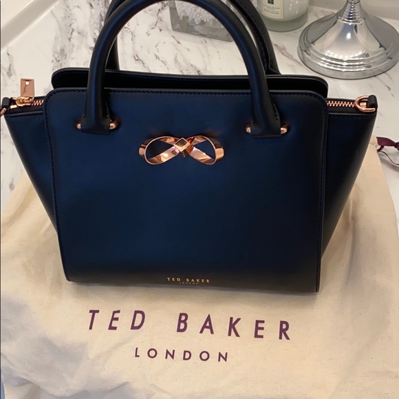 TED BAKER Loop Bow Leather Tote with rose gold - Picture 2 of 3